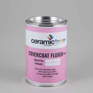 Ceramictoner Covercoat Fluxed Glass is a coating with glass flow. The coating comes in a can and is suitable for application on glass. The coating is magenta in colour.