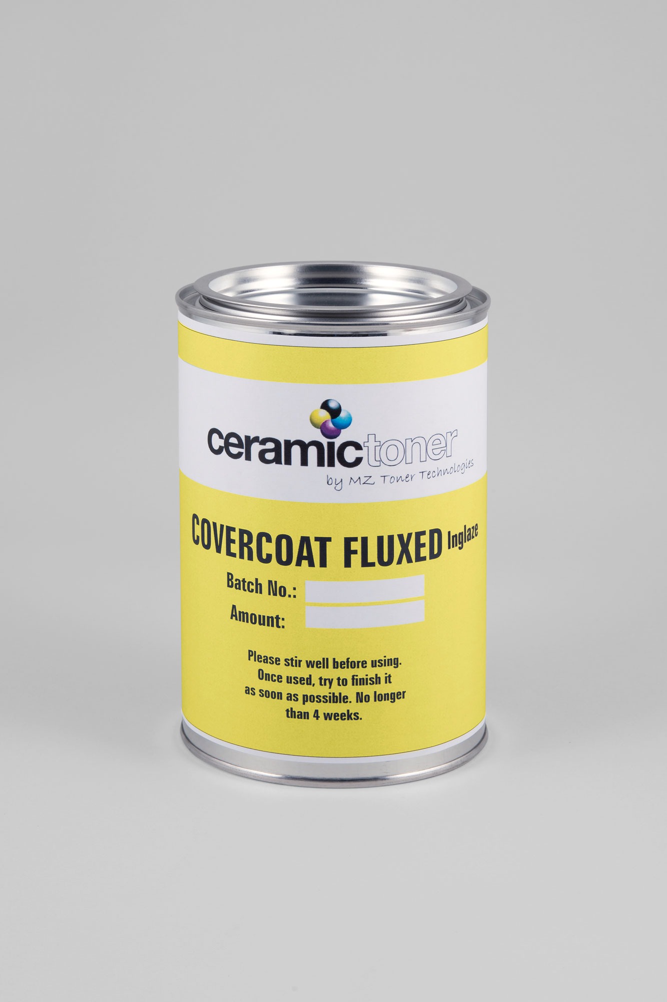 Ceramictoner Covercoat Fluxed Inglaze è una vernice con fondente per alte temperature. La vernice è in bomboletta ed è adatta per aree ad alta temperatura. La vernice è fragile.